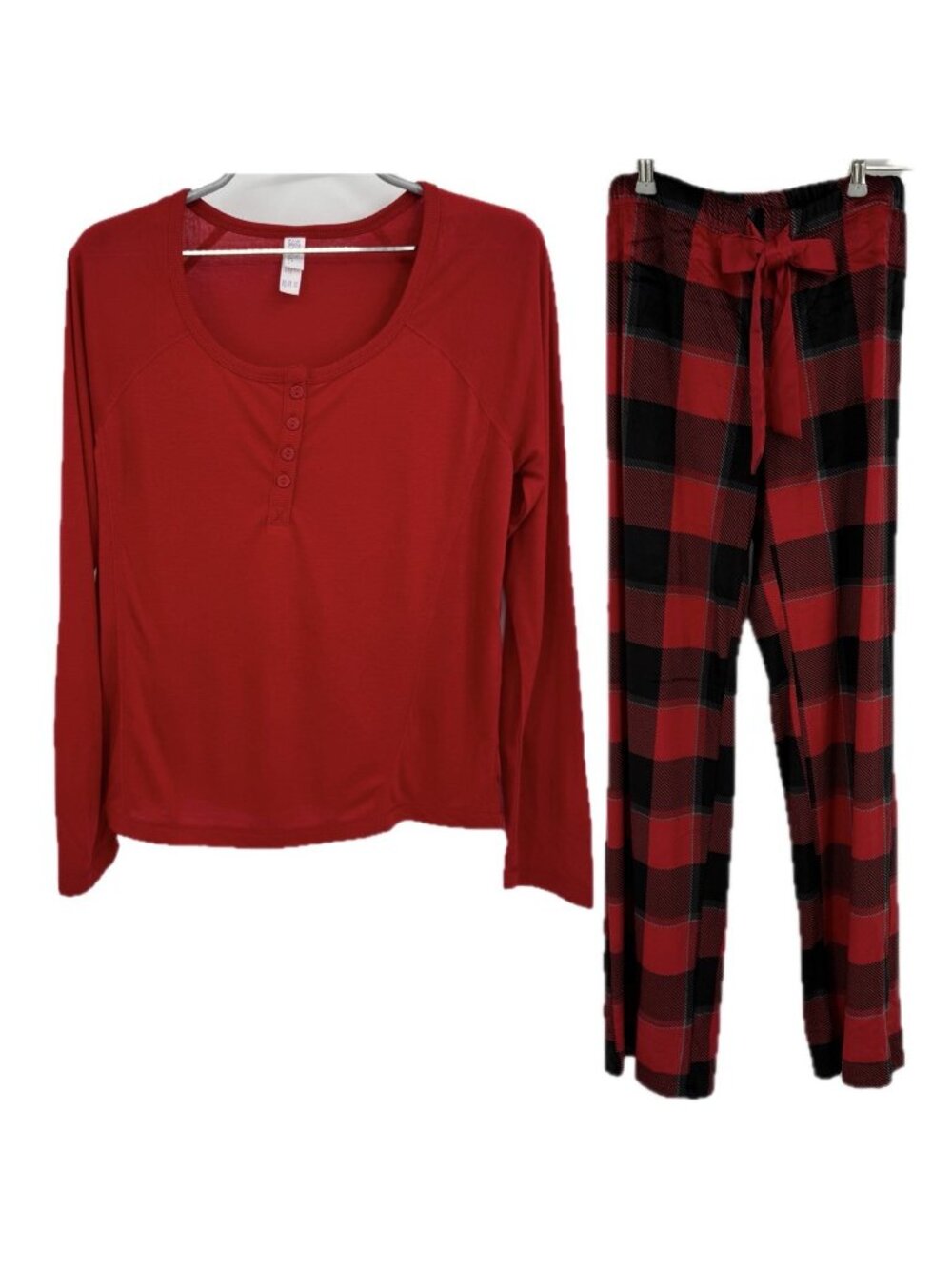 Target STARS ABOVE Cozy Pajama Set XS Womens Long Sleeve Top Buffalo Plaid Pants